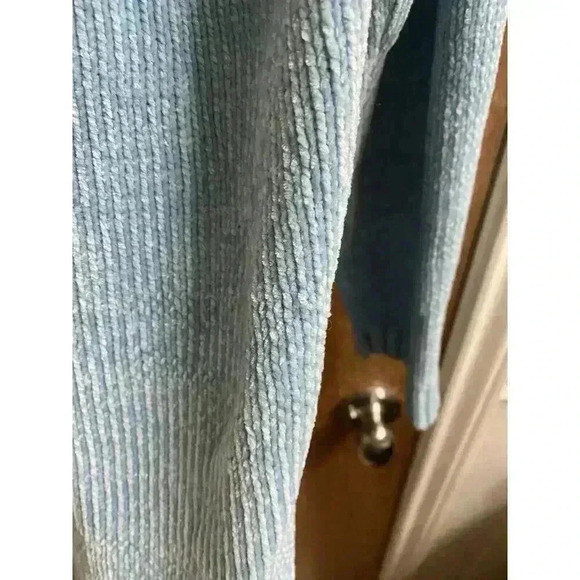 Vintage Cherokee Turtleneck Sweater in Blue With Patterns Buttery Soft Size L - Picture 12 of 15